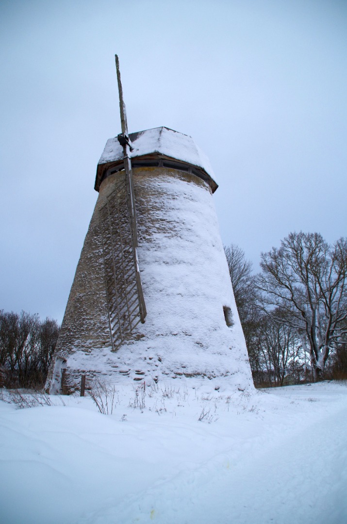Vallimäe tuuleveski 2013 - This is a photo of cultural heritage monument of Estonia number rephoto