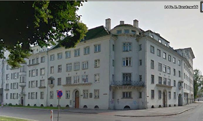 Elamukooperatiivi Tare korterelamu Tallinnas, 1 vaade hoonele, 1 vaade portaalile. Arhitekt Herbert Johanson rephoto