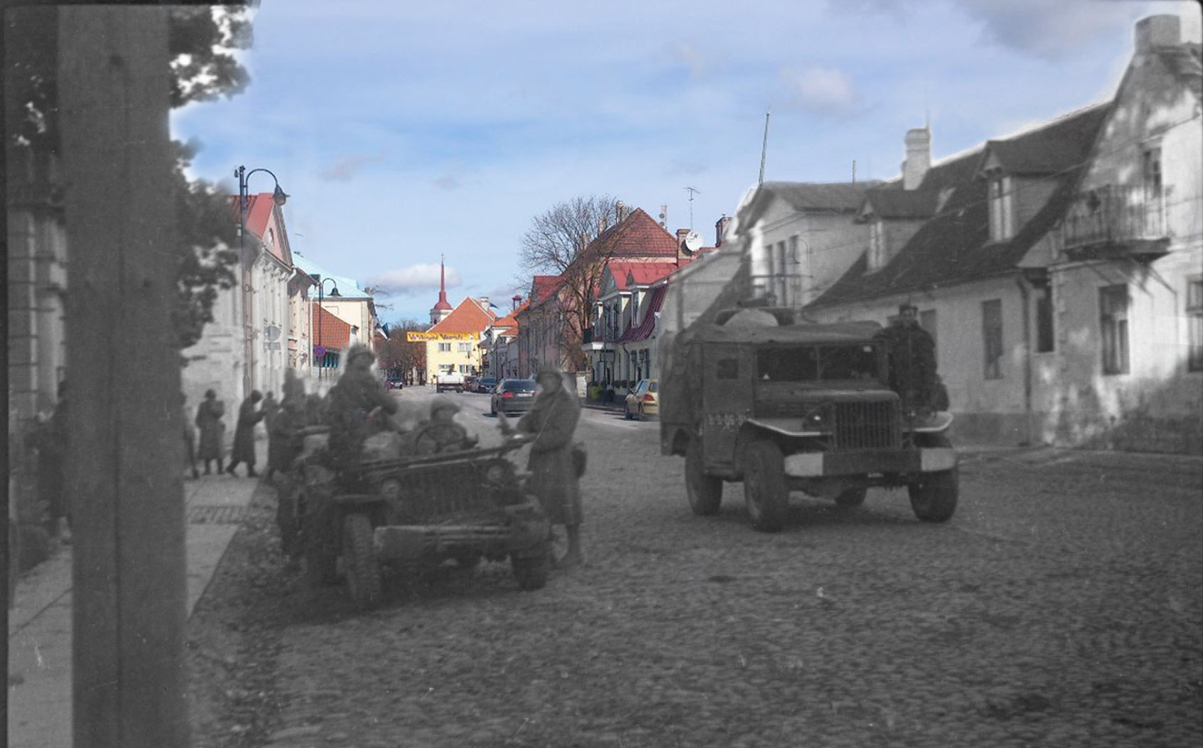 Punaarmee Kuressaares 1944.a. sügisel. rephoto