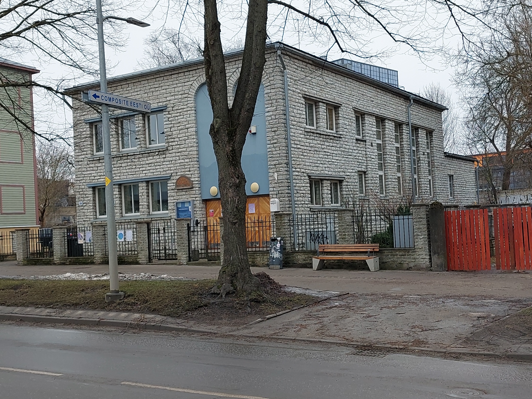 Ongoing construction of the Tallinn, Paulus Church. rephoto