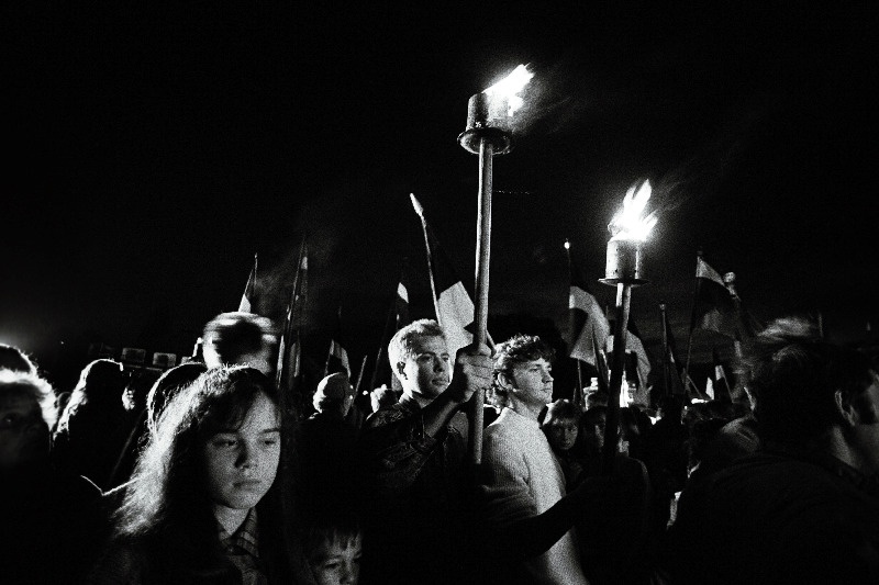 Balti kett MRP-50 aastapäeval Eesti-Läti piiril.