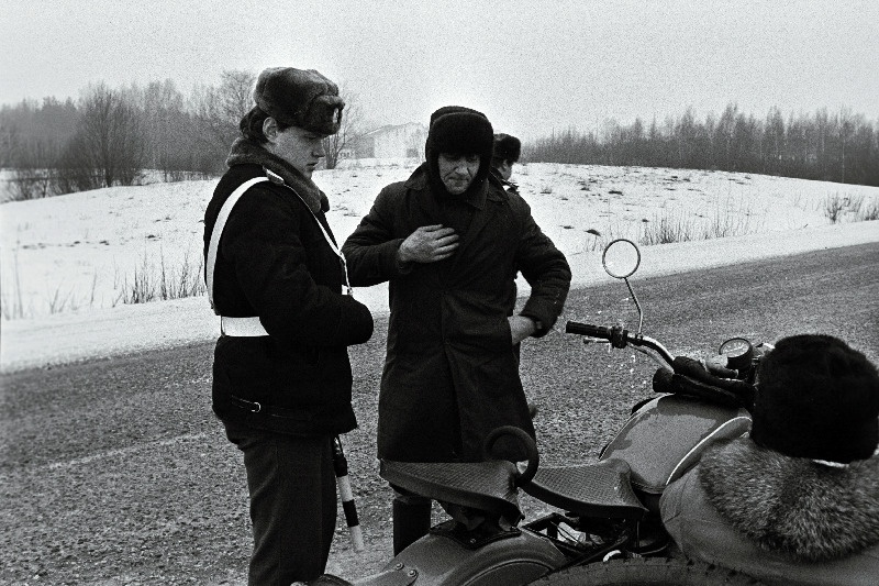 Eesti NSV piiri Luhamaa piirikunktis auto kontroll.