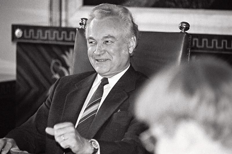 Eesti poliitiliste jõudude esindajate kohtumine Ülemnõukogu Presiidiumis.