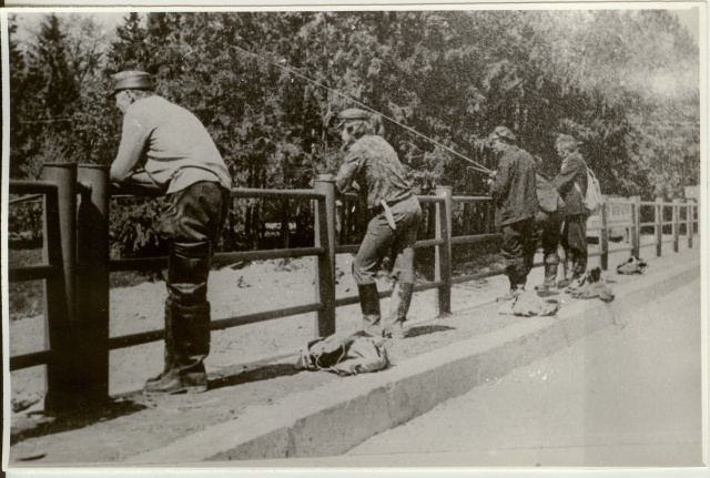 foto, Paide Autobaasi kalamehed võistlustel 1970-ndatel a.