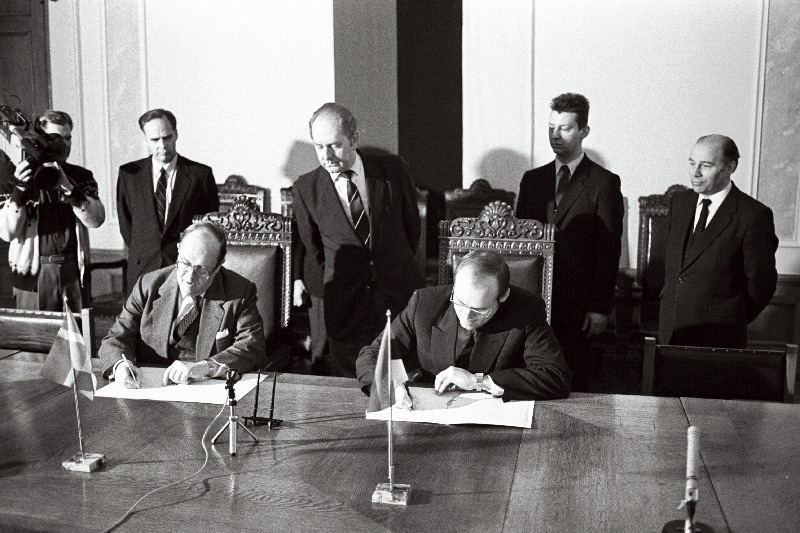 Taani välisministeeriumi delegatsioon Eestis-Toompeal.