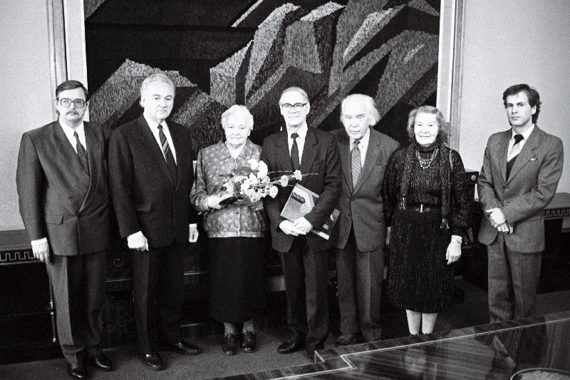 E. Okas 70. E. Okas abikaasaga ja A. Rüütel.