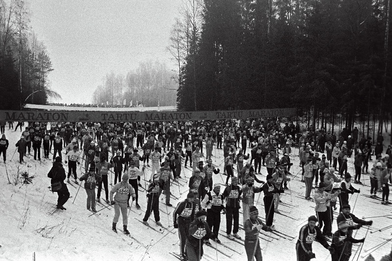 Tartu maraton, rajal.