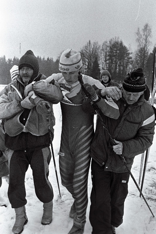 Tartu maraton, võistleja käevangus.