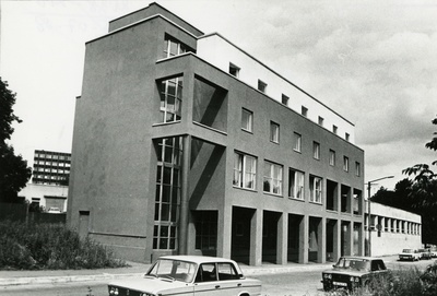 Ministrite Nõukogu Autobaas Tallinnas, hoone vaade. Arhitekt Vilen Künnapu  similar photo