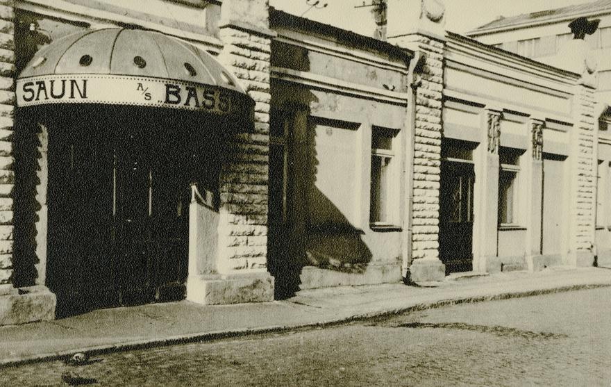 Saunahoone Tallinnas, fassaadivaade. Arhitekt Otto Schott