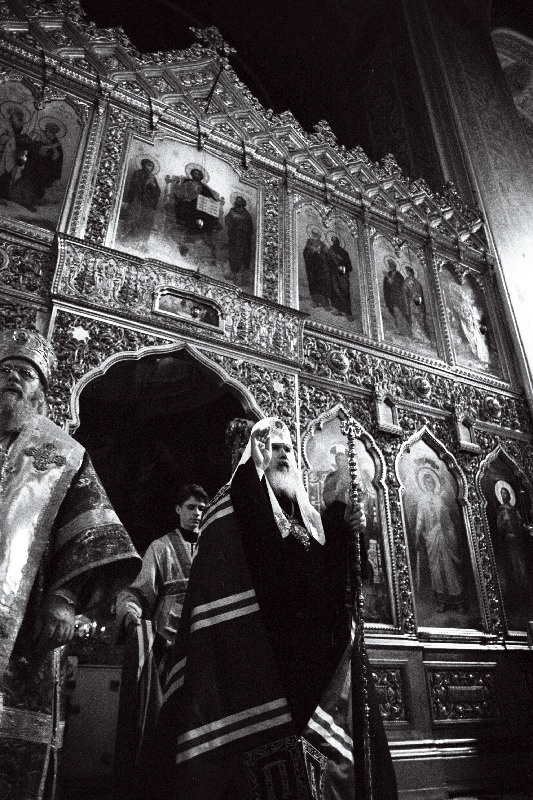 Aleksius II liturgia Al-der Nevski katedraalis.