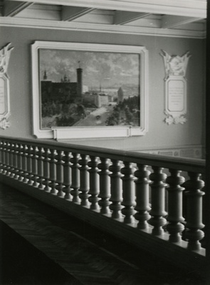 Tallinna vana lennujaam, vaade rõdult koos barjääriga ootesaali vasakule otsaseinale Richard Sagritsa Toompea vaatega. Sisearhitektid Paula Koido ja Maia Laul  similar photo