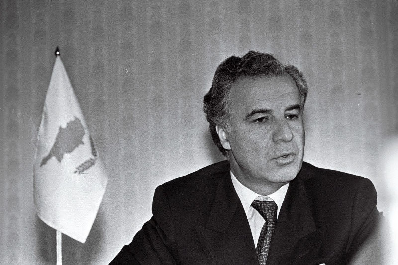 Küprose suursaadik Andros A. Nicolaides A. Rüütli vastuvõtul Kadriorus.