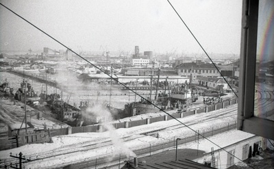 Vaade Tallinna vanale kalasadamale Tallinna Kalakombinaadi klubi aknast  similar photo