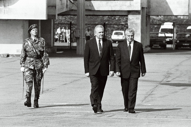 Ukraina presidendi Leonid Kravtšuki visiit Tallinna. A. Rüütel.
