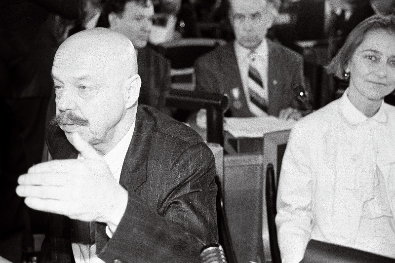 Riigikogu I istungil Toompeal, J. Toomepuu, K. Linde.