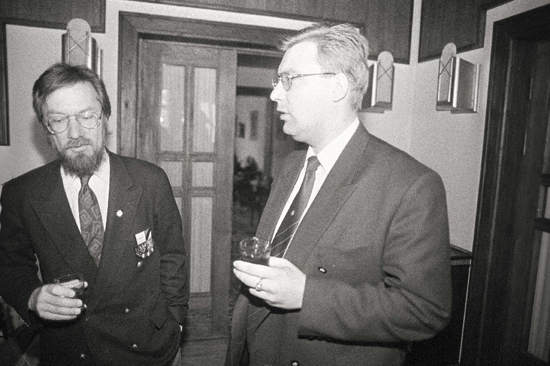 Siseministri nõunik Jüri Ruus (vasakul) ja siseminister Heiki Arike.