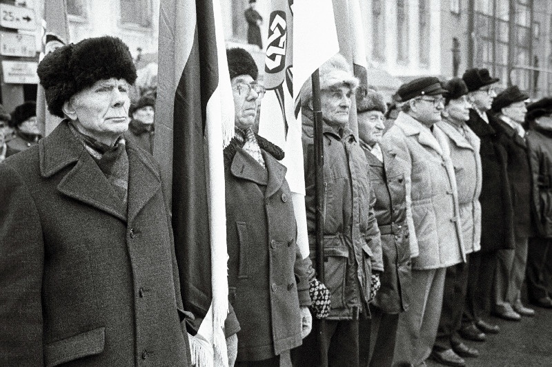 Vabadussõja veteranid EV 75. aastapäeval.