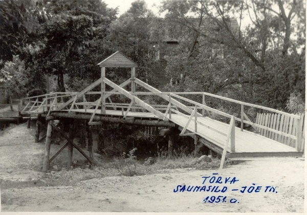 Foto Sauna sild Tõrva linnas 1951. a
