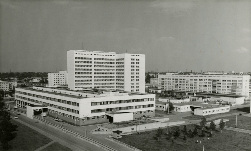 Mustamäe haigla, panoraamvaade. Arhitekt Ilmar Puumets