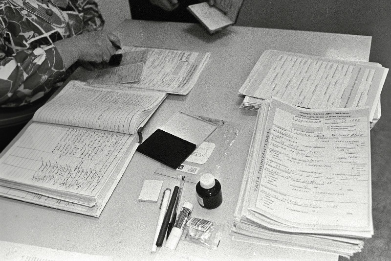 Elanike arvelevõtmise nimekirjad Paldiskis.