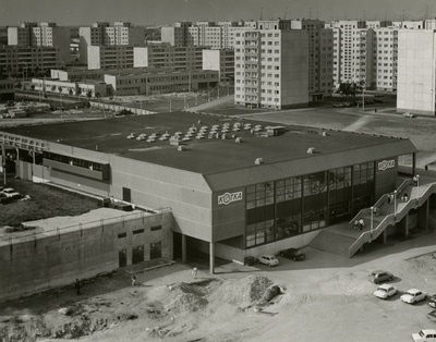 Kauplus Kotka Lasnamäel, panoraamvaade. Arhitekt Lembit Aljaste, Gripenberg ja Co  duplicate photo