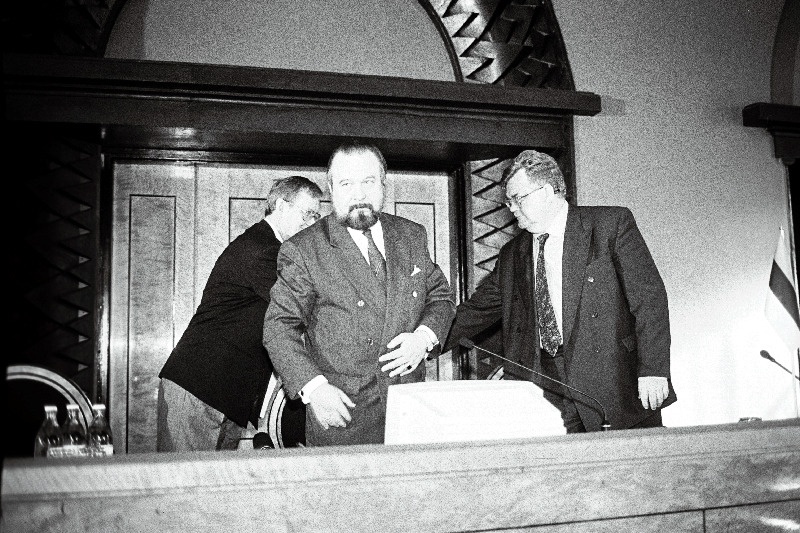 Tunne Kelam, Ülo Nugis, Edgar Savisaar.