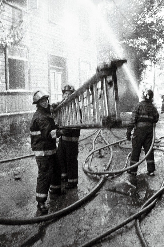 Tulekahju Maakri tänaval.