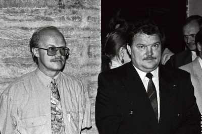F. Undusk ja T. Mendelson ajakirja "Partner" esitlusel.  similar photo