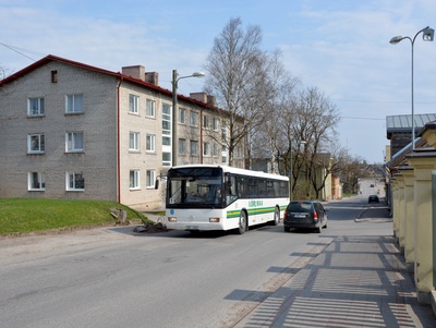 Photo. Võru. Tartu Street viewed from Jekaterina EÕK with view to the harder direction in the 1930s. rephoto