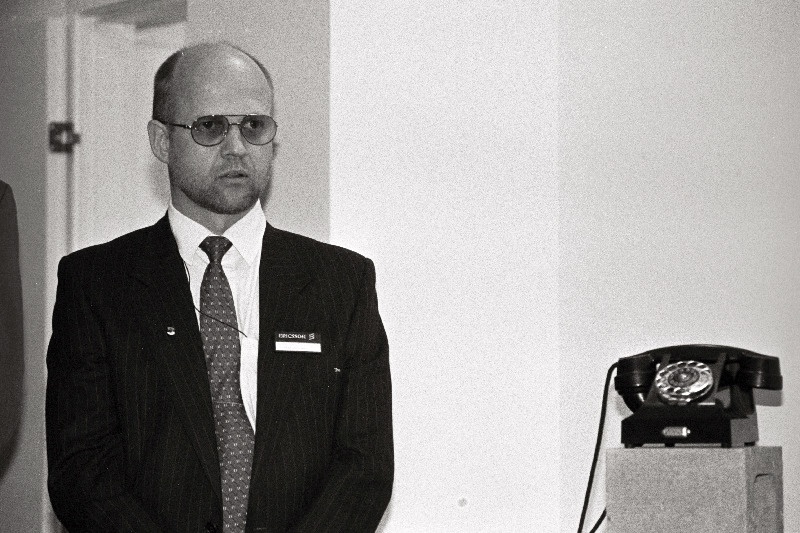 Jukka Hultonen Ericssoni eksportmänedzer, firma esinduse avamisel.