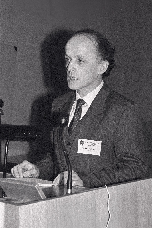 Mihkel Pärnoja, ESOP II kongress Tallinnas.