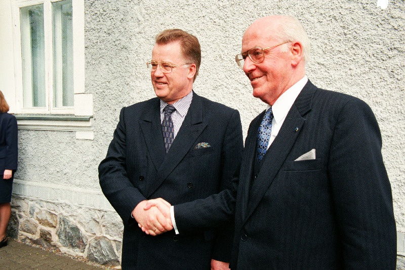 Läti president Guntis Ulmanis ja Eesti president  Lennart Meri.