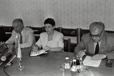 Venemaa Riigiduuma Balti riikide parlamendigrupi liikmed: Irina Zubkevitš, Viktor Davõdkin, Vladimir Vassiljev.  similar photo