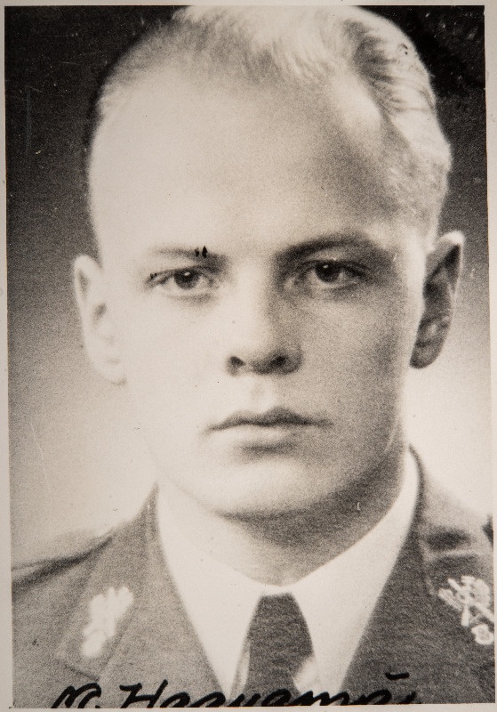 Eesti Vabariigi Sõjaväe Tehnikakool. Suurtükiklassi lõpetanud nooremleitnantide portreefotod. Mihkel Haavamäe (1915-1997).