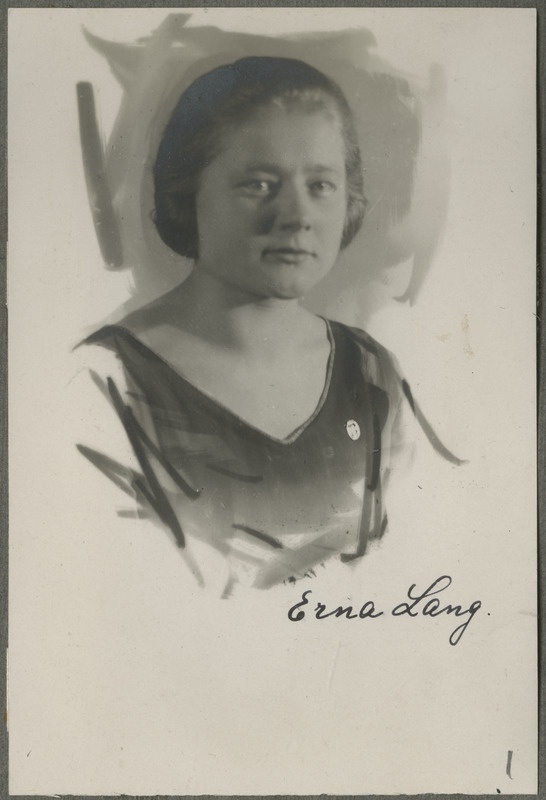 Erna Lange portree