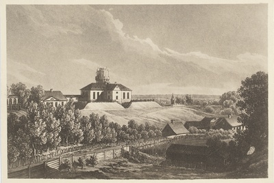 A. M. Hagen: vaade Tartu tähetornile - akvatinta, 1827 - 28  duplicate photo