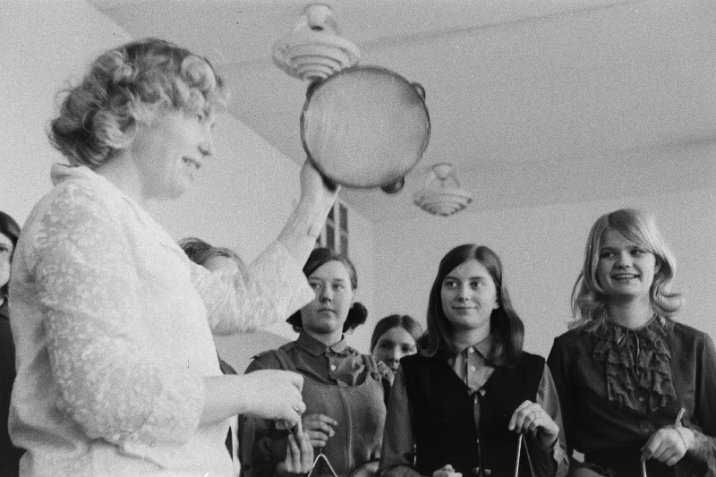 Tallinna Pedagoogilise Kooli õpilased tunnis.