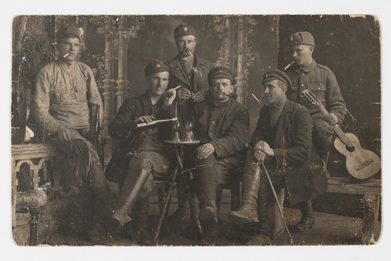 Grupp Eesti sõdureid Narvas 1920. aastal
