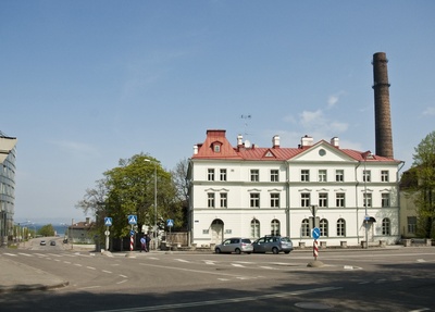 Kalamaja, Põhja puiestee ja Kalasadama tänava rist, vaade mere suunas. rephoto