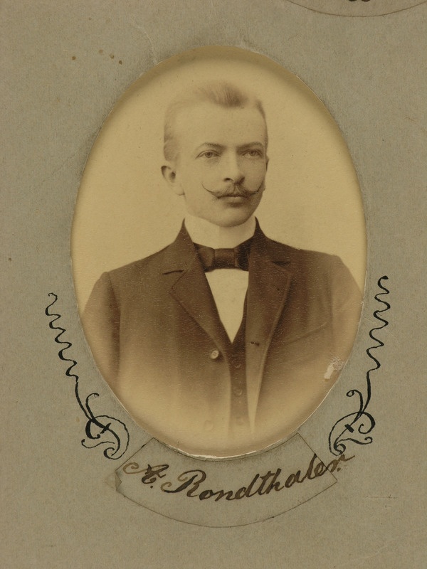 Poola teoloogide ringi liige Adolf Rondthaler, portreefoto