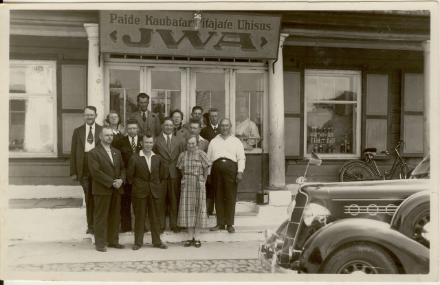foto inimesed Iva maja trepil Paide 1930-ndad