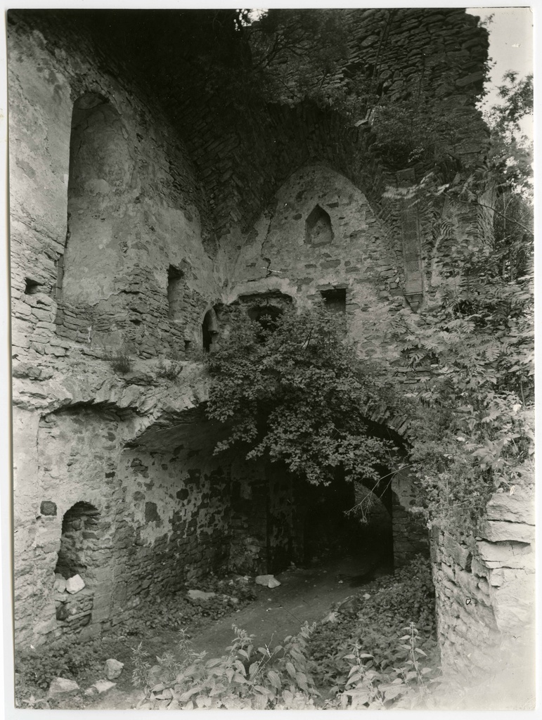 Inside view of the front gate tower of Padise monastery NW