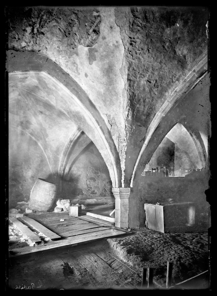 Interior view of Padise monastery basement