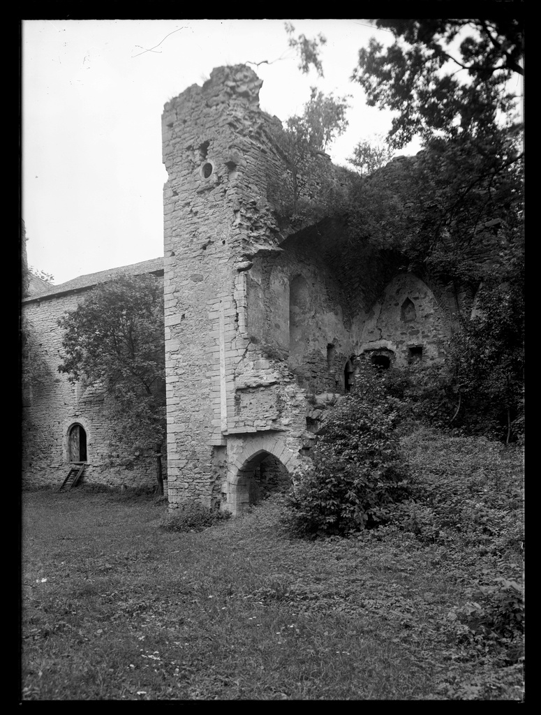 View of the front gate tower of Padise monastery from W