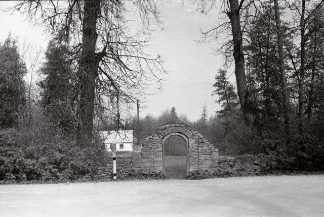 The gate opposite the ruins of the Padise monastery. Harju County Padise County Padise County