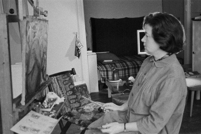 Maalikunstnik Leili Muuga.