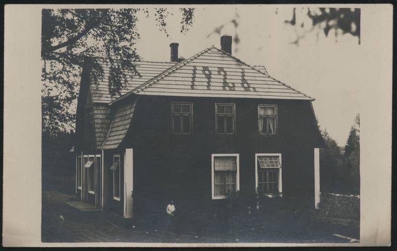 fotopostkaart, Viljandi khk, Saarepeedi koorejaam, meierei, u 1935