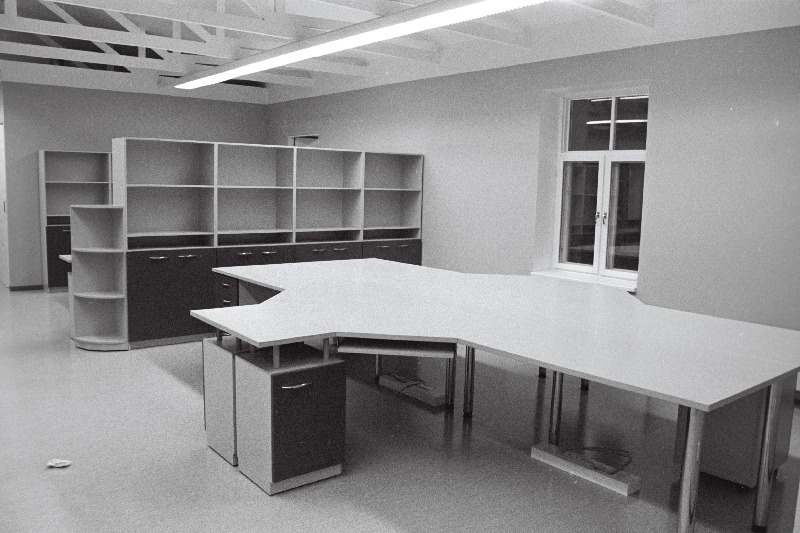 Ajalehe Sakala toimetuse uued tööruumid Tartu tänaval.