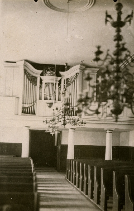 Võru Katariina kiriku oreli osa.